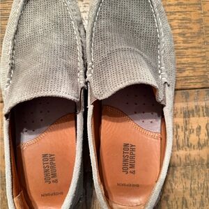 Johnston & Murphy Light Gray Men's Slip-Ons